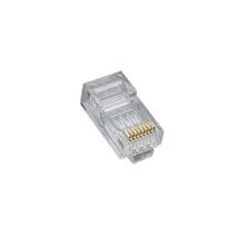 Platinum Tools® 106168J High Performance Round Standard Modular Plug, Solid Conductor, Polycarbonate