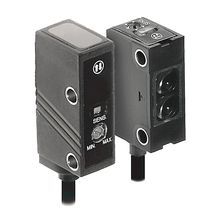Rockwell Automation PHOTOSWITCH Photoelectric Sensor, Micro Rectangular, 7m (23.0ft), Transmitted Beam Pair, Source (PNP), Infred, Side View, 2m (6.5ft) cable