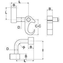 BURNDY® HYGRID™ YGL34C29 Compression Cross Grid Connector, 2 AWG to 250 kcmil Conductor, 5/8 to 3/4 in Rod, Copper