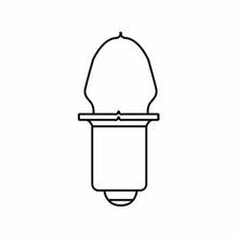 GE PR12 Miniature Lamp, 3 W Wattage, Single Contact Midget Flanged Lamp Base, Incandescent Lamp, B3.5 Shape, 39 Lumens