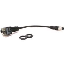 Rockwell Automation 873E-RDTT0750F4 RightSound 873E Right Angle Proximity Sensor, Transmitted Beam Receiver Sensing Method, NPN/PNP Output, 1NO-1NC Contact Configuration