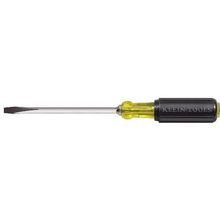 Klein® 600-6 Heavy Duty Screwdriver, Keystone/Slotted Point, 5/16 in Point, 10-15/16 in OAL, Plastic Handle, Nickel Chrome Plated