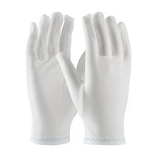 PIP® CleanTeam® 98-700 Heavy Weight Inspection Gloves, Stretch Nylon, White, Seamless Style, Paired Hand, 9.3 in L