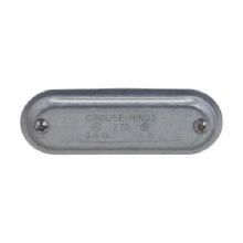 Crouse-Hinds Condulet® 270 Form 7 Wedgenut Blank Cover, 3/4 in Hub, For Use With: Condulet® Rigid Conduit Bodies, Sheet Steel, Electro-Galvanized
