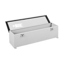 Hoffman F44T36HC F20HC Wiring Trough, 36 in L x 4 in W x 4 in H, Butt Hinged/Screw Clamp Cover, Steel