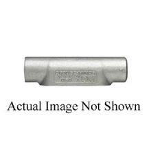 Crouse-Hinds Condulet® L57 Type L Conduit Body, 1-1/2 in Hub, 7, Feraloy® Iron Alloy, Electrogalvanized/Aluminum Acrylic Painted