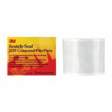 Scotch-Seal™ 054007-50336 2229-P Electrically Insulating Premium Grade Single Sided Mastic Tape, 3-3/4 in L x 3-3/4 in W x 125 mil THK, Mastic Adhesive, Rubber Backing, Black