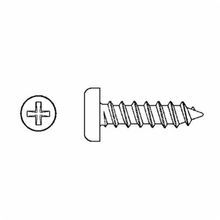 BBI 696185 Type A Self-Tapping Screw, Measurement System: Imperial, #14-10 Thread, 1 in OAL, Pan Head, Phillips® Drive, Carbon Steel, Zinc CR+3