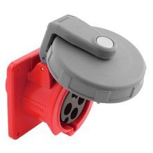 Wiring Device-Kellems HBL460R7W Female Grounding Watertight Pin and Sleeve Receptacle, 480 VAC, 60 A, 3 Poles, 4 Wires