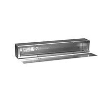 Hoffman A4448T1T F40T1 Long Wiring Trough, 48 in L x 4 in W x 4 in H, Flat Cover, Steel