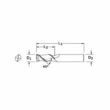 KYOCERA 44559 47M Center Cutting General Purpose Regular Length Single End Square End Mill, 20 mm Diameter Cutter, 38 mm Length of Cut, 2 Flutes, 20 mm Shank Diameter, 104 mm OAL, Uncoated