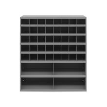 DURHAM MFG® 398-95 Part Storage Bin With Slope Shelf, 41-7/8 in H x 33-7/8 in W x 12 in D, 44 Bins