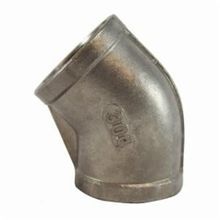Midland Industries 62187 Pipe Elbow, 1-1/2 in Nominal, NPT End Style, 150 lb, SCH 40/STD, ASTM A-351 304 Stainless Steel, Import