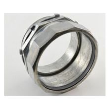 Bridgeport® 259-DC2 Concretetight Raintight Compression Connector, 4 in Trade, For Use With: Steel/Aluminum EMT and Rigid Conduit, Die Cast Zinc, Ball Burnished/Mirror Smooth