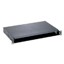 Panduit® FMT1 Standard Opticom® Fiber Optic Tray, For Use With CFAPPBL1 Fiber Adapter Patch Panel, Steel, Black