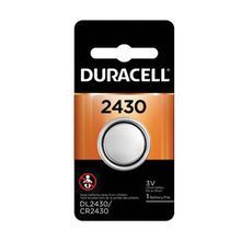 SELECTA® Duracell® DL2430BPK Keyless Entry Non-Chargeable Coin Cell Battery, Lithium Manganese Oxide Chemical System, 3 VDC Nominal, 280 mAh Nominal