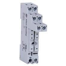 Rockwell Automation 700-HN123 Relay Socket, 8 Pins, Accepts Plug-In Modules, Coil and Contact Separation, Guarded Screw Terminals, used with 700-HP Relays