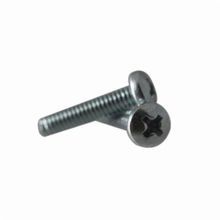 BBI 587347 Fully Threaded Machine Screw, Measurement System: Imperial, #8-32 Thread, 1-1/2 in OAL, Pan Head, Zinc CR+3 Plated, Phillips® Drive