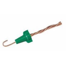 IDEAL® Greenie® 30-092 92 Series Flame-Retardant Grounding Wire Connector, Contoured Winged Shell Style, Live Action/Square Wire Spring, 14 to 10 AWG Wire, Aluminum/Copper Wire, Polypropylene Shell