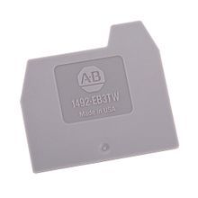 Rockwell Automation End Barrier, Gray (Standard), Qty. 50