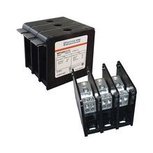 Ferraz Shawmut MPDB63131 Open Style Power Distribution Block, 1000 VAC/VDC, 125/135/175 A, 1 Pole, 14 to 1/0 AWG, 14 to 2/0 AWG Line, 14 to 4 AWG Aluminum Load Wire, Polycarbonate
