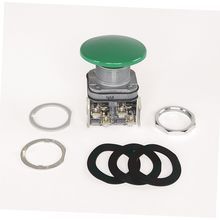 Rockwell Automation 800T-D2A Non-Illuminated Pushbutton, 30.5 mm, 1NO-1NC Contact Configuration, Mushroom Head Operator, Black