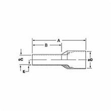 Sta-Kon® F4024 French Style Insulated Ferrule, 18 to 17 AWG Stranded Copper Conductor, 0.571 in L, Copper/Polypropylene, Red