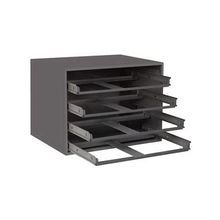 DURHAM MFG® 303-95 303 4LR Sliding Drawer Cabinet, 20 in W x 15 in H, 4 Compartments