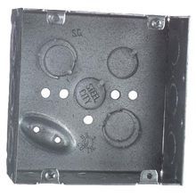 Steel City® 72171-1/2-3/4-E Outlet Box, Steel, 42 cu-in Capacity, 1 Outlet, 11 Knockouts, 4-11/16 in H x 4-11/16 in W x 2-1/8 in D Dimensions