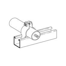 B-Line B2000PA ZN Pre-Assembled Conduit Clamp, 3/8 in, For Use With PVC Coated Thinwall EMT Conduit, Zinc Plated