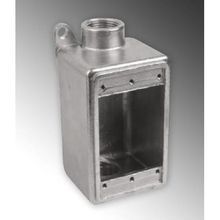 Calbrite™ S60700FDCS Weatherproof Conduit Device Box, 3/4 in Trade, 1 Gang, 316 Stainless Steel, Brite