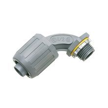 Arlington NMLT905 Type B Push-On SNAP²IT® Liquid-Tight Conduit Connector, 1/2 in Trade, Plastic