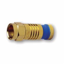 Platinum Tools® SealSmart™ 18005 Compression Connector, Female Connection, RG6 Quad Coaxial Cable, Crimp Termination