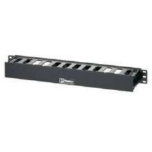 Panduit® WMPFSE Horizontal PatchLink™ Cable Manager, Rack Mount, ABS, Black