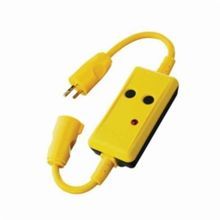 Hubbell® Circuit Guard® GFP4C15M Manual Set Portable GFCI Line Cord, 125 VAC, (3) 14 AWG CopperConductor