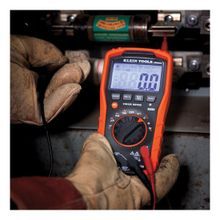 Klein® MM600 Auto-Ranging Digital Multimeter, 1000 VAC/VDC, 10 A, 40 MOhm Resistance, LCD Display