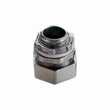 O-Z/Gedney 7050ST 7000S Non-Threaded Compression Connector, 1/2 in Trade, Steel Body and Nut, Electroplated Zinc