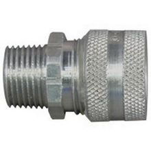 Appleton® CG-3750 Strain Relief Straight Cord Connector, 1/2 in Trade, Cable Openings: 3/8 to 1/2 in, Aluminum, Natural