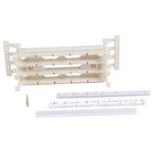 PREMISE WIRING SPEEDGAIN® 110BLK100FTK5 Field Termination Kit With Legs, 110 Style Block, 100 Pair Count, Category: Cat 5e, White