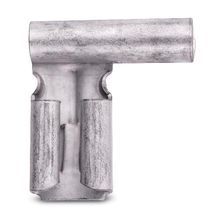 Sta-Kon® B14-250A 250 90 deg Flag Female Disconnect, 16 to 14 AWG Conductor, 0.25 in W x 0.032 in THK Tab, Brazed Seam Barrel, Brass, Metallic, Insulated: Non-Insulated