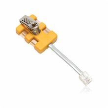 Fluke Networks® 10220100 6-Wire In-Line Modular Adapter, For Use With RJ11, RJ45 Connector, Plastic