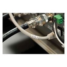 Brady® IDXpert™ LabXpert™ X-7-498 CleanLift® Repositionable Square Wire and Cable Label, 1/2 in W, Black on White Legend/Background, B-498 Cloth