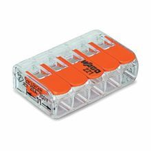 WAGO 221-415 Compact Splicing Connector With Operating Lever, 450 VAC, 32 A, 4 Poles