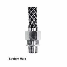 Wiring Device-Kellems CG610SST Form 2 Standard Straight Deluxe Cord Grip With Stainless Steel Mesh, 3/4 in Trade, 1 Conductor, Cable Openings: 1/2 to 5/8 in, Stainless Steel