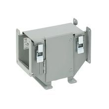 Hoffman F44LTC F10 Outside Top Opening Wireway Tee, For Use With 4 x 4 in NEMA 12 Lay-In Wireway, Steel, Gray