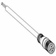 Brad® Micro-Change® 804000A09M020 120065 Single Ended Cordset, 250 VAC/VDC, 22 AWG, 2 m L