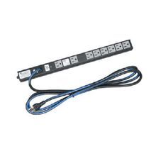 Middle Atlantic® PD-815SC PD Series Slim Power Outlet Strip, 115 VAC, 15 A, 8 Outlets, 10 ft L Cord, Rack Mount