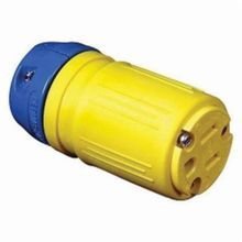 Ericson® Perma-Link® 1610-C Straight Blade Connector, 125 VAC, 15 A, 2 Pole, 3 Wires, Blue/Yellow