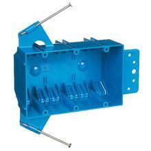 Carlon® B344AB Nail-On New Work Outlet Box, PVC, 44 cu-in Capacity, 3 Gangs