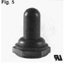 SELECTA® SSAN105 Switch Sealing Boot, 0.938 in H, For Use With 3-Position Toggle Switch, Silicon Rubber